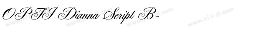 OPTI Dianna Script B字体转换